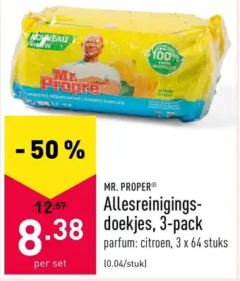 ALDI Mr. Proper Allesreinigings doekjes, 3-pack aanbieding