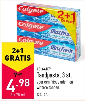 ALDI Colgate Tandpasta, 3 st. aanbieding