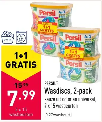 ALDI Persil Wasdiscs, 2-pack aanbieding