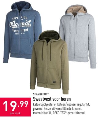 ALDI Straight Up Sweatvest voor heren aanbieding