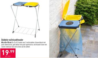 ALDI Dubbele vuilniszakhouder aanbieding