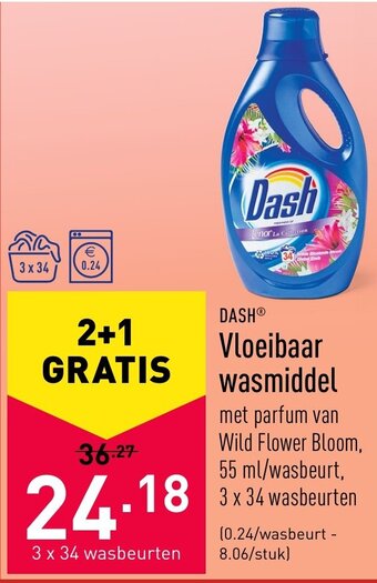 ALDI Dash Vloeibaar wasmiddel aanbieding