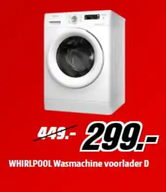 MediaMarkt Whirlpool Wasmachine voorlader D aanbieding