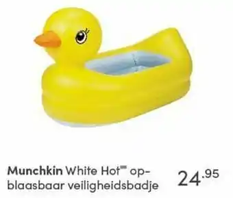 Baby & Tiener Munchkin white hot op- blaasbaar veiligheidsbadje aanbieding