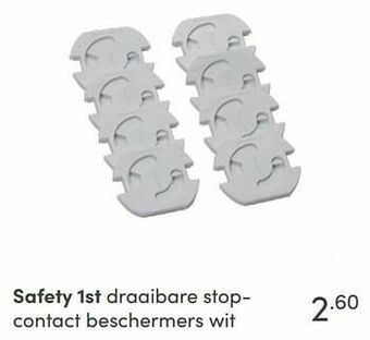 Baby & Tiener Safety 1st draaibare stopcontact beschermers wit aanbieding