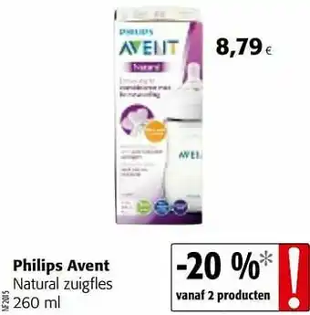 Colruyt Philips avent natural zuigfles aanbieding