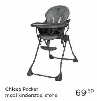 Baby & Tiener Chicco pocket meal kinderstoel stone aanbieding