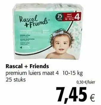 Colruyt Rascal + friends premium luiers maat 4 aanbieding