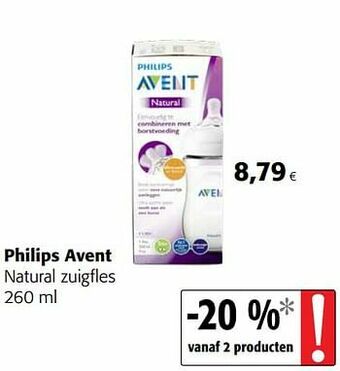 Colruyt Philips avent natural zuigfles aanbieding