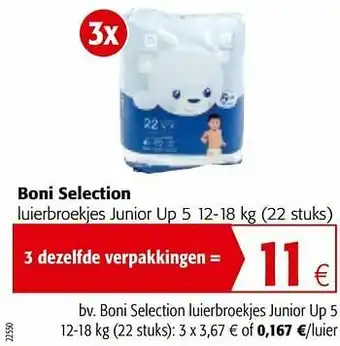 Colruyt Boni selection luierbroekjes junior up 5 aanbieding