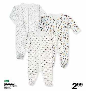 Zeeman Newborn pyjama aanbieding