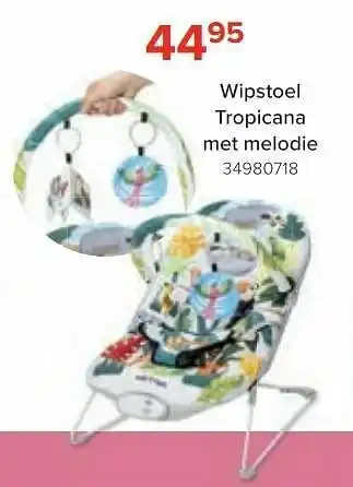 Wipstoel tropicana met melodie