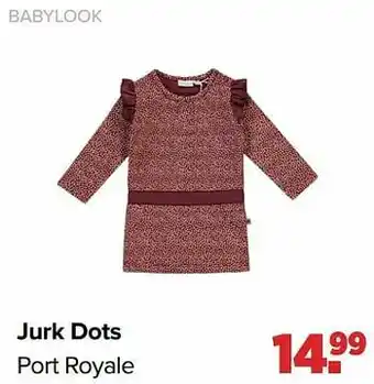 Baby-Dump Babylook jurk dots port royale aanbieding