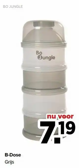 Baby-Dump Bo jungle b-dose grijs aanbieding
