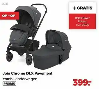 Baby-Dump Joie joie chrome dlx pavement combi-kinderwagen aanbieding