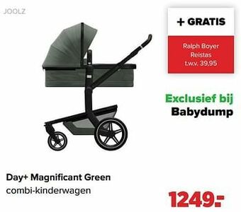 Baby-Dump Joolz day+ magnificant green combi-kinderwagen aanbieding