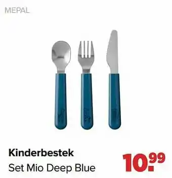 Baby-Dump Mepal kinderbestek set mio deep blue aanbieding