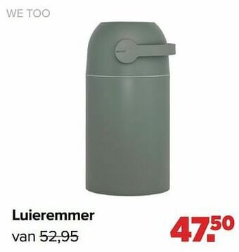 Baby-Dump We too luieremmer aanbieding
