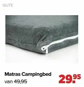 Qute matras campingbed
