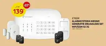 Brico Etiger alarmsysteem nieuwe generatie draadloze set wifi-gsm s5 2g aanbieding