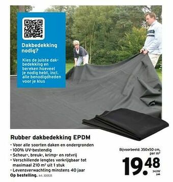 GAMMA Rubber dakbedekking epdm aanbieding