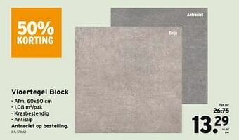 GAMMA Vloertegel block aanbieding