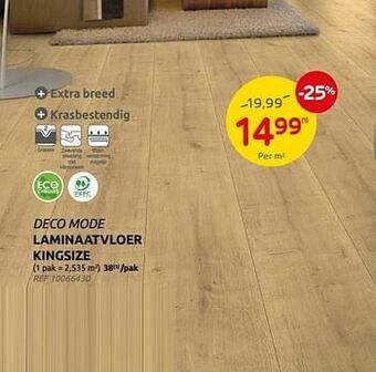 Brico Laminaatvloer kingsize aanbieding