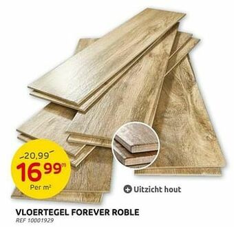 Brico Vloertegel forever roble aanbieding