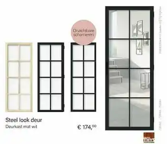 Multi bazar Deurkast mat wit aanbieding
