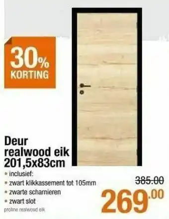 Cevo Deur realwood eik aanbieding