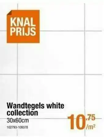 Wandtegels white collection
