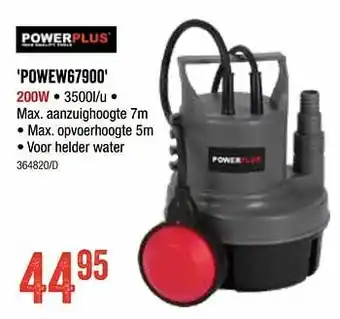 HandyHome Powerplus dompelpompen powew67900 aanbieding
