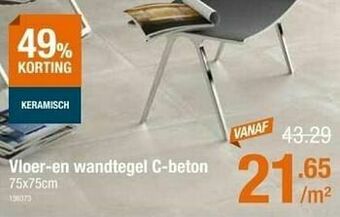 Cevo Vloer-en wandtegel c-beton aanbieding