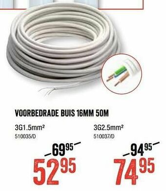 Voorbedrade buis