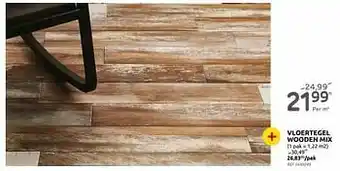 BricoPlanit Vloertegel wooden mix aanbieding