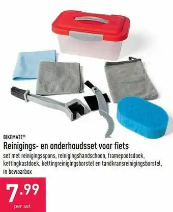 ALDI Bikemate reinigings- en onderhoudsset voor fiets aanbieding