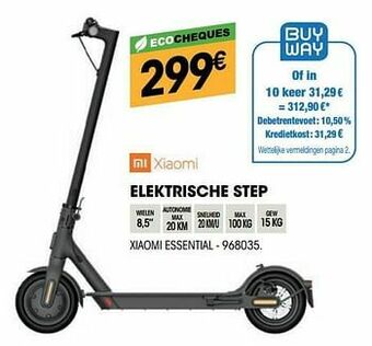 Electro Depot Elektrische step xiaomi essential aanbieding