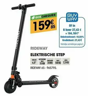 Electro Depot Rideway elektrische step rideway 65 aanbieding