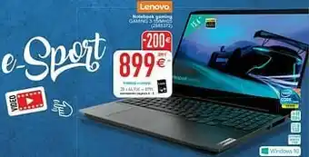 Lenovo notebook gaming gaming 3 15imh05