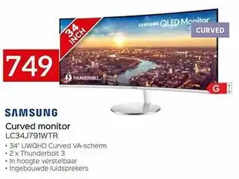 Selexion Samsung curved monitor lc34j791wtr aanbieding