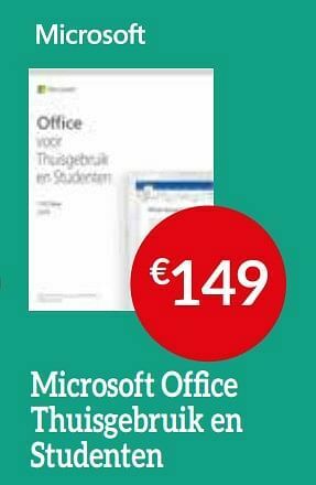 Selexion Microsoft office thuisgebruik en studenten aanbieding