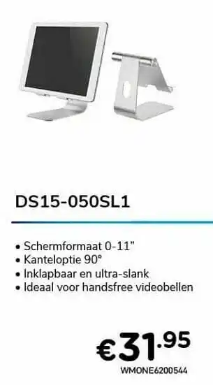 CompuDeals Newstar laptop stands + meer ds15-050sl1 aanbieding