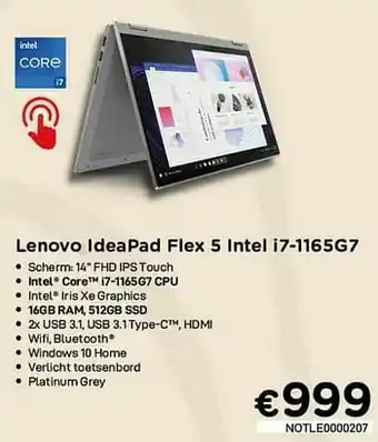Lenovo ideapad flex 5 intel i7-1165g7