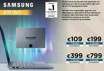 CompuDeals Samsung 870 qvo 1tb ssd aanbieding