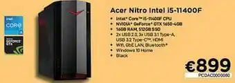CompuDeals Acer nitro intel i5-11400f aanbieding