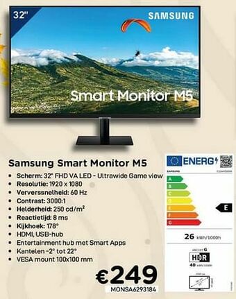 CompuDeals Samsung smart monitor m5 aanbieding