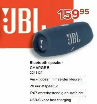 Euroshop Jbl bluetooth speaker charge 5 aanbieding