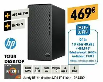 Electro Depot Tour desktop hp desktop m01-f0116nb aanbieding