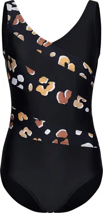 Bol.com Pastunette Dames Badpak Animal - Zwart - Maat 44 aanbieding