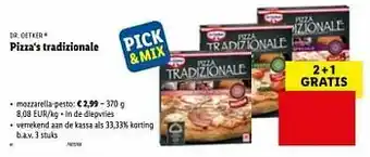 Pizza‘s tradizionale mozzarella-pesto